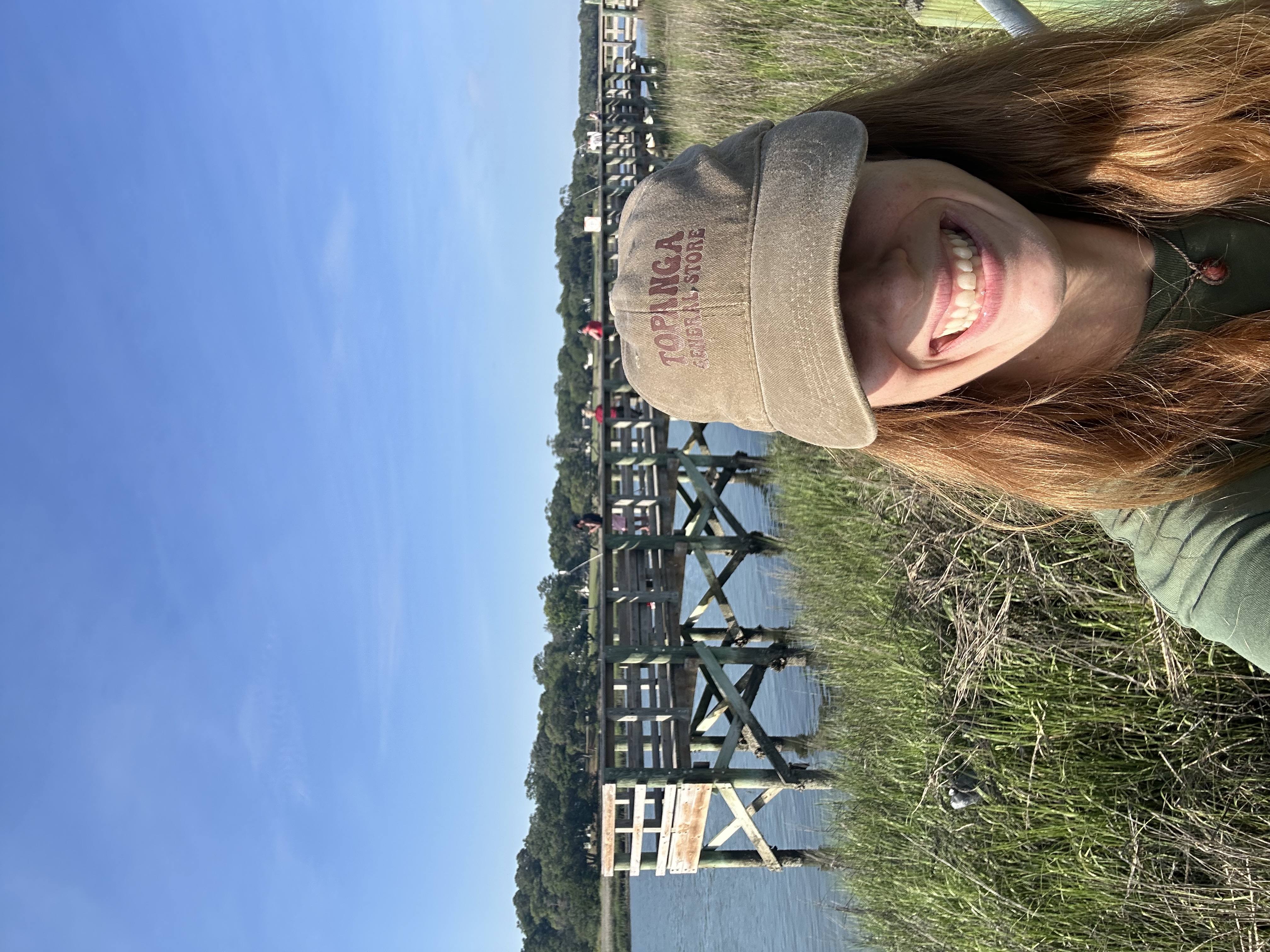 Hat that says Topanga general store