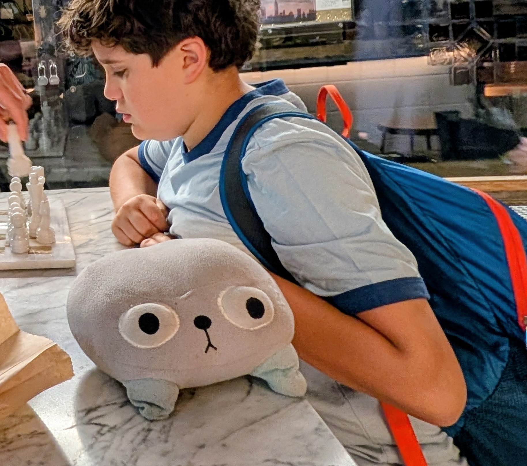 Gray stuffed animal