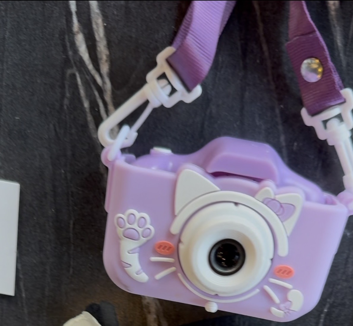Purple digital camera