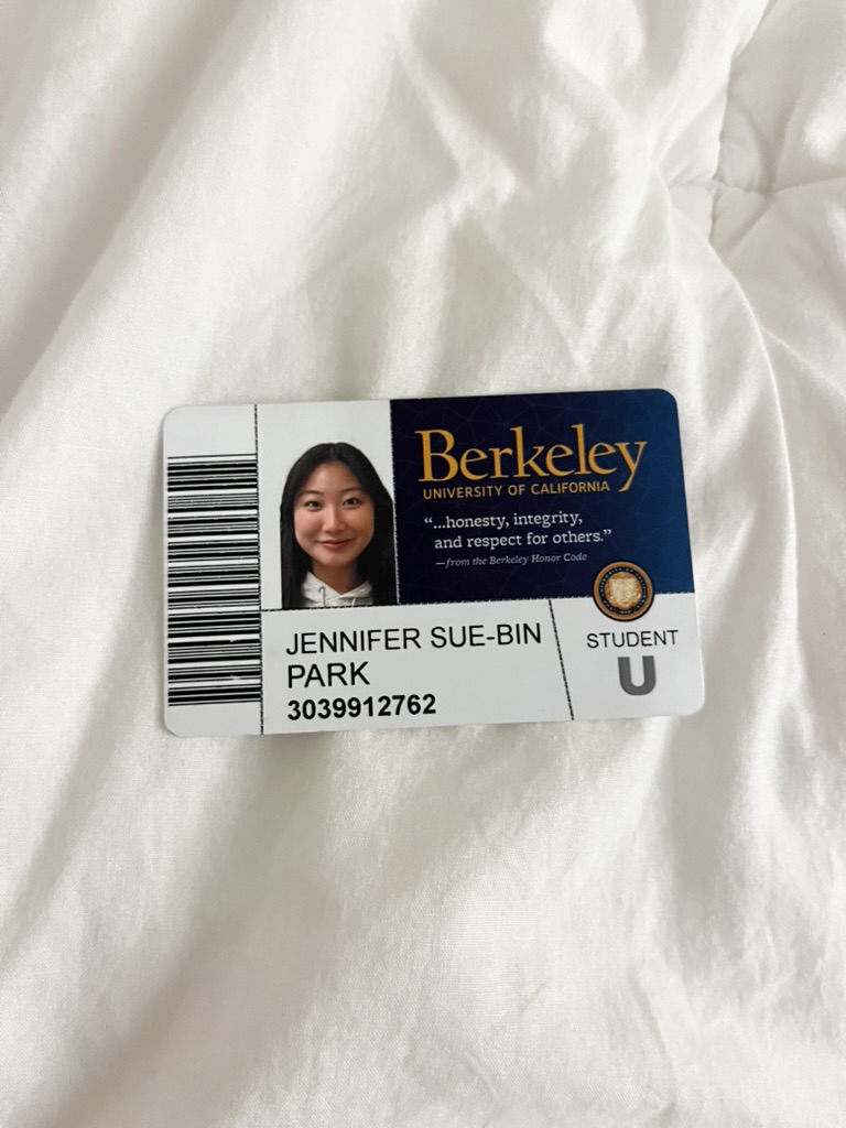 school ID, AC transit clipper card, keys